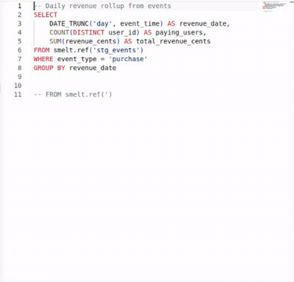 Trace through the pipeline